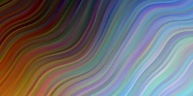 Açık Mavi, eğri çizgileri olan sarı vektör arkaplanı.