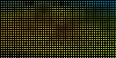 Açık Mavi, daireli sarı vektör dokusu.