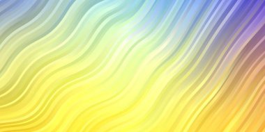 Açık Mavi, Wry çizgileri olan sarı vektör şablonu.