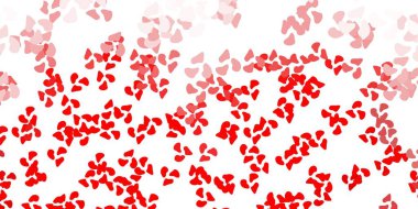 Açık kırmızı, Memphis şekilli sarı vektör dokusu. Soyut tarzda renkli şekilli bir illüstrasyon. Cep telefonları için arka plan.