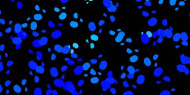 Kaotik şekilli koyu mavi vektör arkaplanı. Basit bir şekilde gradyan olan renkli soyut biçimler. Cep telefonları için arka plan.