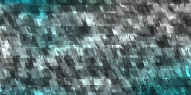 Açık mavi, çizgileri ve üçgenleri olan yeşil vektör arkaplan. Basit formda soyut biçimdeki üçgenler. Broşürler, broşürler için desen