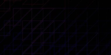 Koyu Mor, pembe çizgili vektör şablonu.