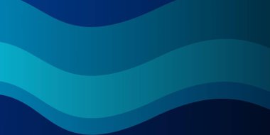 Eğri çizgileri olan koyu mavi vektör arkaplanı.