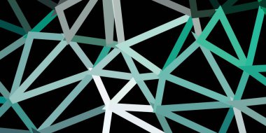 Açık yeşil vektör soyut üçgen arkaplan. Kırık camlar ve üçgenler. Web uygulamalarınız için duvar kağıdı.