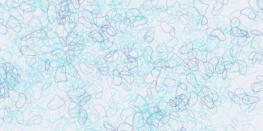 Rastgele biçimlerde açık mavi vektör arkaplanı. Soyut tarzda renkli şekilli bir illüstrasyon. Cep telefonları için arka plan.