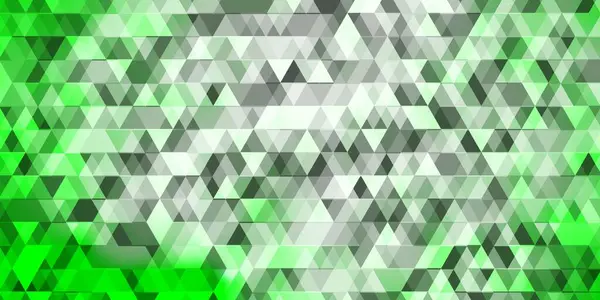 Hellgrüner Vektorhintergrund Mit Linien Dreiecken Illustration Mit Bunten Verlaufsdreiecken Muster — Stockvektor