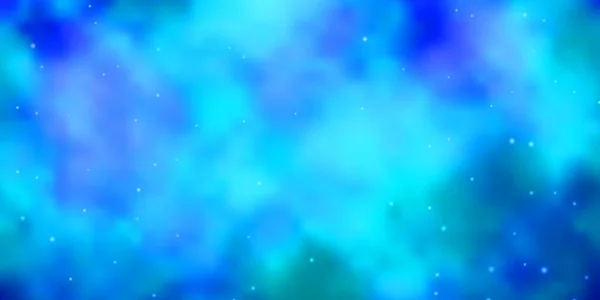 ライトブルーベクトル背景とカラフルな星 — ストックベクタ
