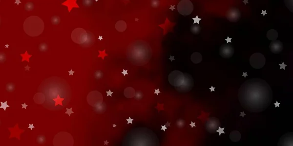 Çemberli Koyu Kırmızı Vektör Arkaplan Yıldızlar — Stok Vektör