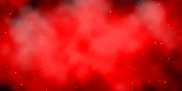Temně Červená Vektorová Šablona Neonovými Hvězdami — Stockový vektor