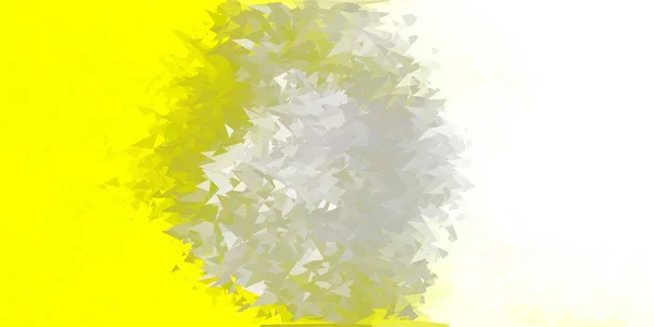 Patrón Triángulo Abstracto Vector Amarillo Claro Ilustración Decorativa Colorida Con — Archivo Imágenes Vectoriales