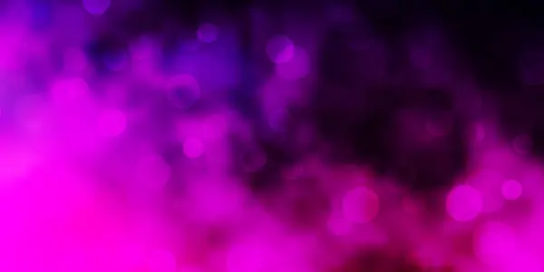 Violet Foncé Motif Vectoriel Rose Avec Sphères — Image vectorielle