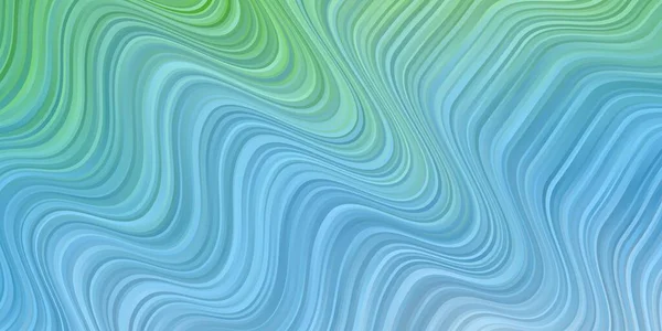Ljusblå Grön Vektor Layout Med Våta Linjer — Stock vektor