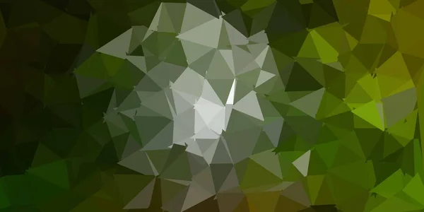 Темно Зеленый Векторный Треугольник Обоях Иллюстрация Стиле Битого Стекла Треугольниками — стоковый вектор