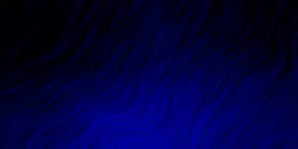 Fondo Vectorial Azul Oscuro Con Curvas — Vector de stock