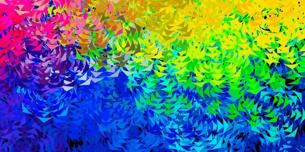 Светло Голубая Векторная Компоновка Линиями Треугольниками Декоративный Дизайн Абстрактном Стиле — стоковый вектор