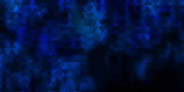 Patrón Vectorial Azul Oscuro Con Líneas Triángulos Ilustración Degradado Moderno — Vector de stock