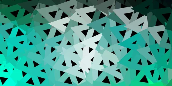 Lichtgrüne Vektordreieck Mosaik Vorlage Abstrakte Illustration Mit Eleganten Verlaufsdreiecken Hintergrund — Stockvektor