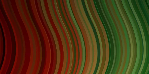 Hellgrüne Rote Vektorschablone Mit Kurven — Stockvektor