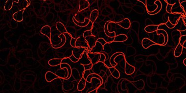 Koyu kırmızı, kıvrımlı sarı vektör düzeni. Uygunsuz gradyan çizgileri olan soyut çizimler. Web siteleri, iniş sayfaları için desen.