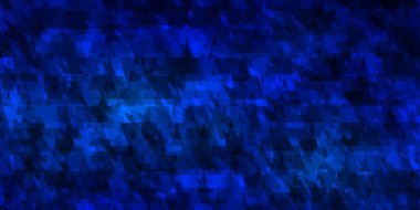 Koyu mavi vektör arkaplanı çizgiler, üçgenler. Basit formda soyut biçimdeki üçgenler. Reklamlar için desen.