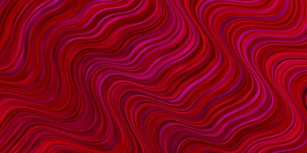 Fond Vectoriel Rouge Clair Avec Lignes Courbes — Image vectorielle