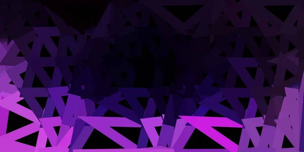 ダークパープルベクトル三角形モザイク壁紙 抽象的な三角形の装飾的なカラフルなイラスト Webデザイナーの背景 — ストックベクタ