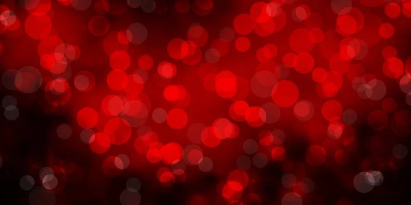 Rosso Scuro Modello Vettoriale Giallo Con Cerchi — Vettoriale Stock