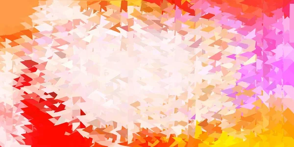 Lyserød Gul Vektor Polygonal Baggrund Moderne Abstrakt Illustration Med Polygonale – Stock-vektor