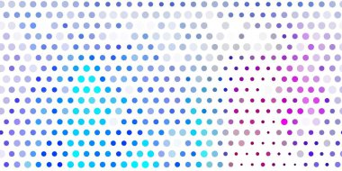 Açık pembe, küreli mavi vektör deseni. Baloncuklu gradyan tarzda soyut dekoratif tasarım. Bir marka kitabı için yeni şablon.