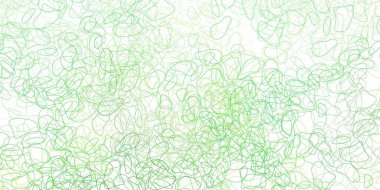 Açık yeşil, soyut şekilli sarı vektör deseni. Soyut tarzda, gradyan formlarda basit tasarım. Duvar kağıdı seti için zarif tasarım.