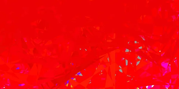 Темно Красный Желтый Векторный Фон Треугольниками Треугольные Фигуры Красочным Градиентом — стоковый вектор