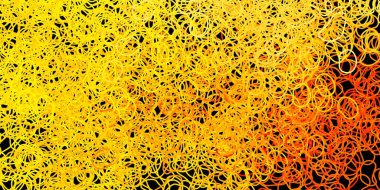 Memphis şekilli koyu turuncu vektör dokusu. Basit bir şekilde gradyan olan renkli soyut biçimler. Web siteniz için basit illüstrasyon.