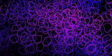 Koyu mor, pembe vektör arkaplan ve rastgele şekiller. Soyut tarzda renkli şekilli bir illüstrasyon. Cep telefonları için arka plan.