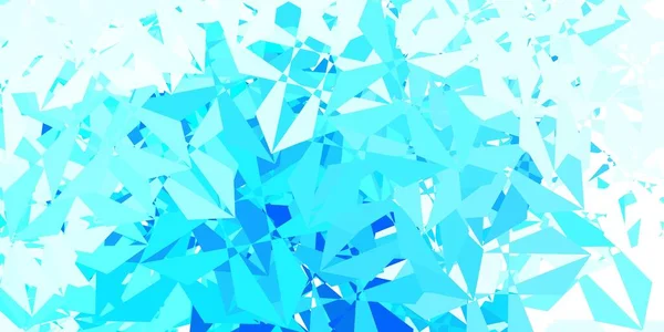 Hellblaues Vektorgradienten Polygon Design Kluge Illustration Facettenstil Mit Abstrakten Dreiecken — Stockvektor