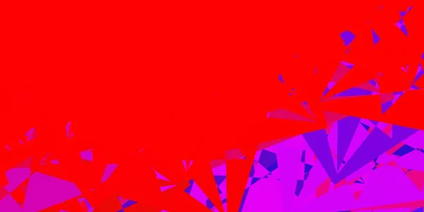 Albastru Deschis Fundal Vectorial Roșu Forme Poligonale Ilustrație Abstractă Inteligentă — Vector de stoc