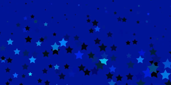 Azul Claro Padrão Vetor Verde Com Estrelas Abstratas — Vetor de Stock