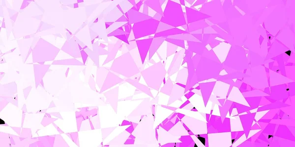 Светло Фиолетовый Векторный Фон Треугольниками Линиями Иллюстрация Веб Материала Цветными — стоковый вектор