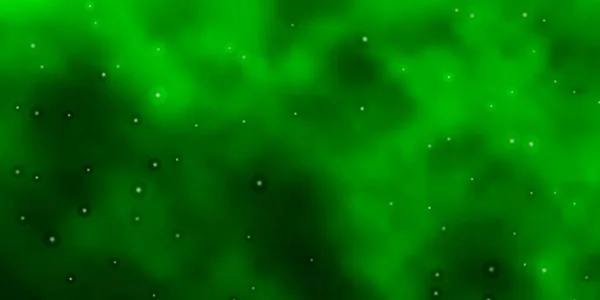 Patrón Vectorial Verde Claro Con Estrellas Abstractas — Archivo Imágenes Vectoriales