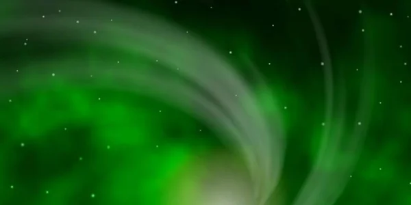 Verde Oscuro Textura Vectorial Amarilla Con Hermosas Estrellas — Archivo Imágenes Vectoriales