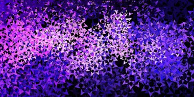 Açık mavi, kristalli kırmızı vektör şablonu, üçgenler. Üçgen şekilli ışıltılı soyut çizimler. Terfileriniz için tasarım.