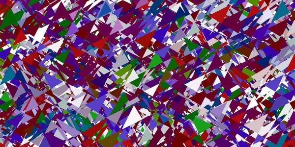 Светлый Многоцветный Векторный Фон Многоугольным Стилем Красивая Иллюстрация Треугольниками Стиле — стоковый вектор