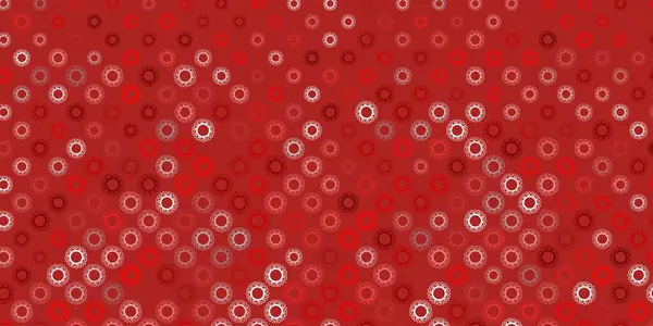 Mörkorange Vektor Mall Med Influensatecken Färgglad Abstrakt Illustration Med Lutning — Stock vektor