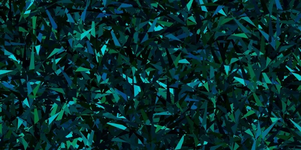 Dark Blue Green Vector Pattern Polygonal Style Decorative Design Abstract — Stock Vector