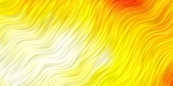 Light Orange Vector Background Wry Lines Bright Illustration Gradient Circular — Stock Vector