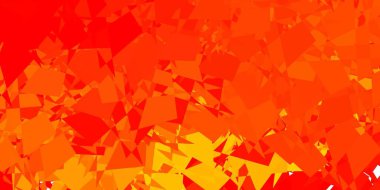 Soyut şekilli açık turuncu vektör deseni. Basit gradyan şekilli renkli bir çizim. Reklamlarınız için modern tasarım.