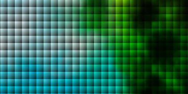 Açık mavi, dikdörtgenli yeşil vektör arkaplan. Soyut tarzda dikdörtgenleri olan modern tasarım. Cep telefonları için şablon.