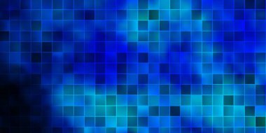 Çizgileri ve dikdörtgenleri olan koyu mavi vektör düzeni. Soyut tarzda dikdörtgenleri olan modern tasarım. Reklamınız, posteriniz, afişiniz için en iyi tasarım.