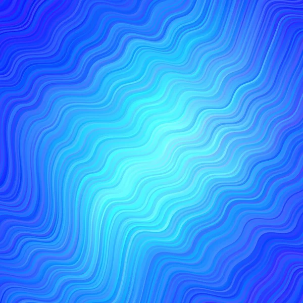 Fond Vectoriel Bleu Clair Avec Lignes Courbes Illustration Colorée Dans — Image vectorielle