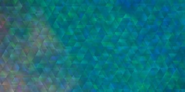 Çizgileri ve üçgenleri olan hafif Mavili vektör arka planı. Basit bir şekilde üçgenli renkli bir çizim. Broşürler, broşürler için desen